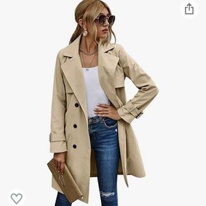 Express Tan Short Trenchcoat Jacket